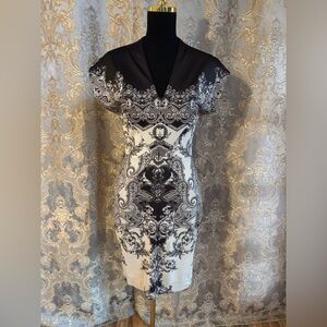 Nicole Miller Zip Front Midi Dress 4